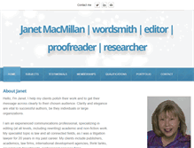 Tablet Screenshot of janetmacmillanwordsmith.com